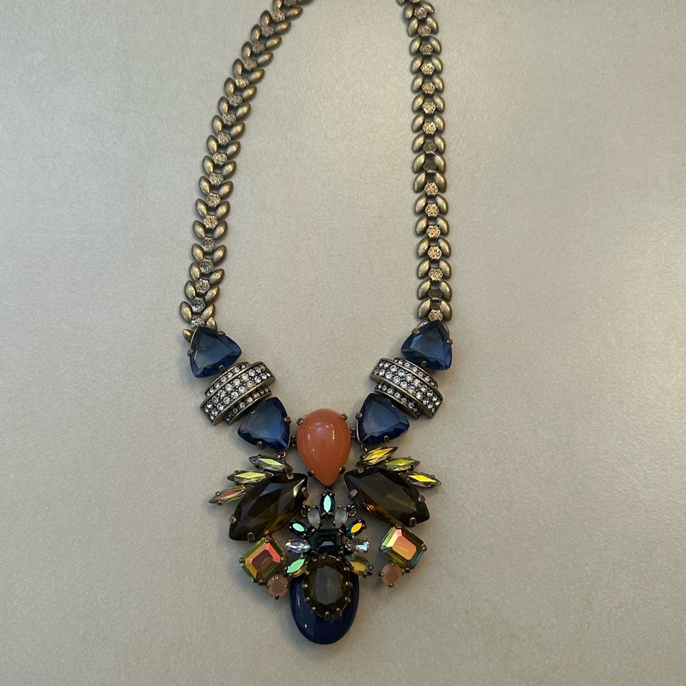 J. Crew Elegant Multicolor Statement Necklace - image 2